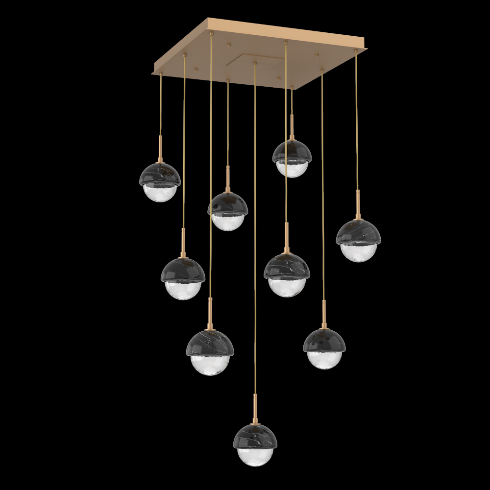 Cabochon Square Pendant Chandelier