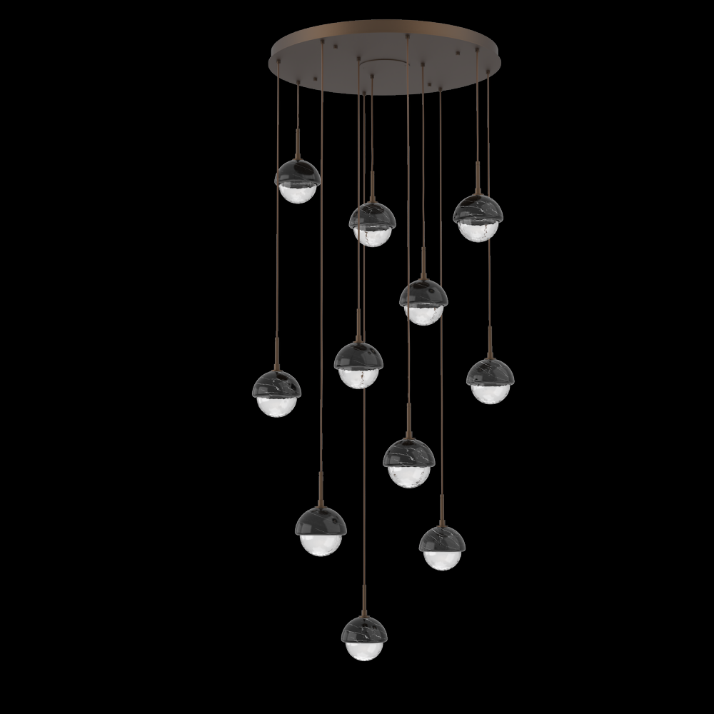 Cabochon Round Pendant Chandelier