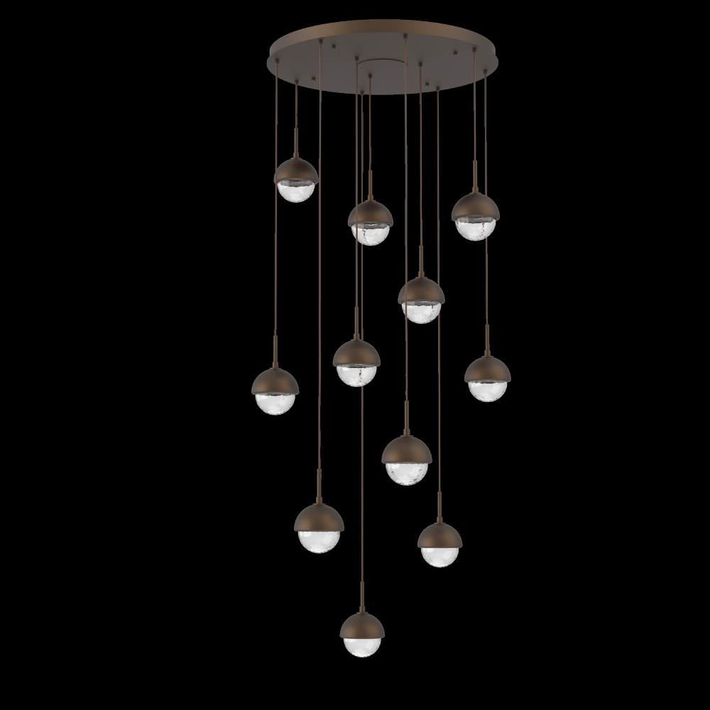 Cabochon Round Pendant Chandelier