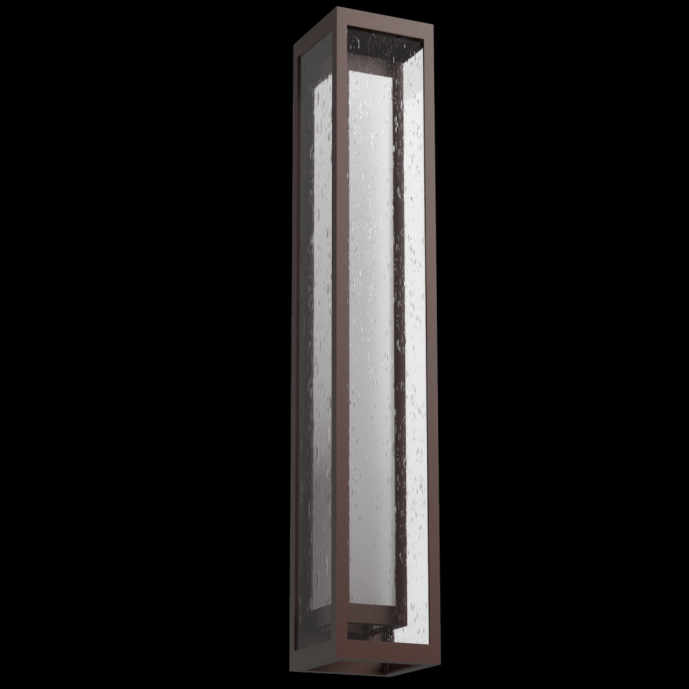 Outdoor 36" Double Box Sconce with Glass