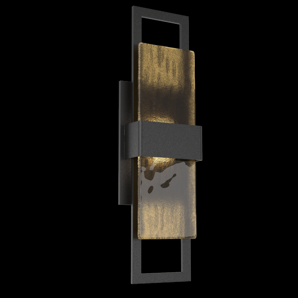 Sasha 20&#34; Sconce-Textured Black-Bronze Granite