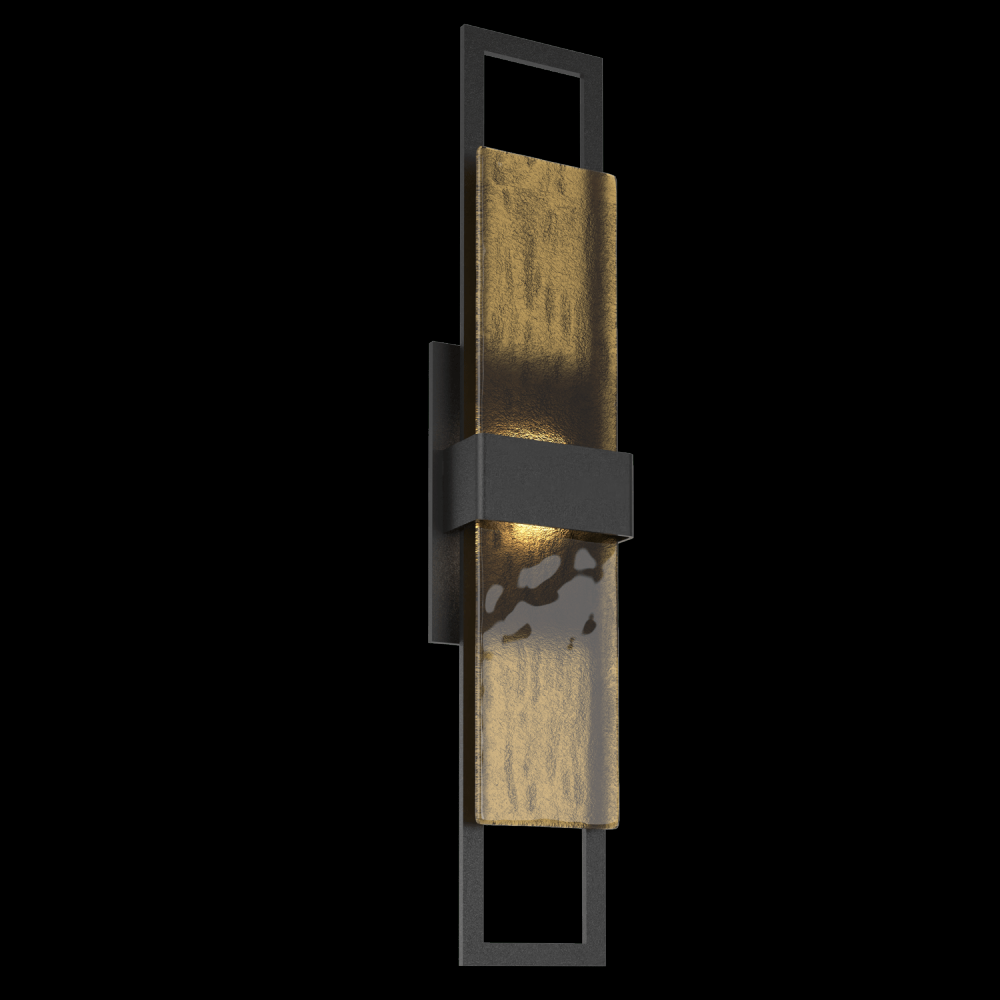 Sasha 28&#34; Sconce-Textured Black-Bronze Granite