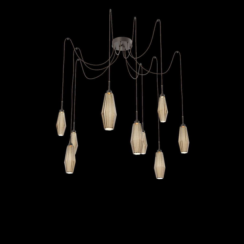 Aalto Round 9pc Swag Multi-Pendant