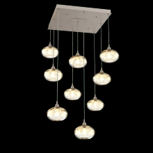 Hammerton CHB0036-09-BS-OA-C01-E2 - Coppa Square 9pc Multi-Pendant