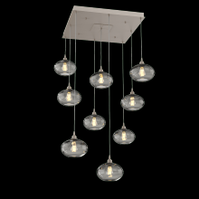 Hammerton CHB0036-09-BS-OS-C01-E2 - Coppa Square 9pc Multi-Pendant