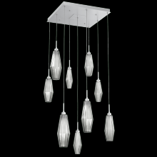 Hammerton CHB0049-09-CS-RS-C01-L3 - Aalto Square 9pc Multi-Pendant