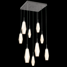 Hammerton CHB0049-09-GP-RA-C01-L3 - Aalto Square 9pc Multi-Pendant