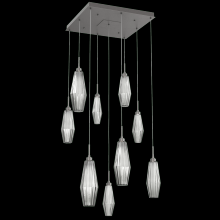 Hammerton CHB0049-09-GP-RS-C01-L3 - Aalto Square 9pc Multi-Pendant