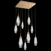 Hammerton CHB0049-09-NB-RS-C01-L3 - Aalto Square 9pc Multi-Pendant