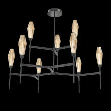 Hammerton CHB0049-54-MB-RB-001-L3 - Aalto Round Belvedere Chandelier-54-Matte Black