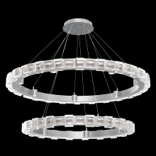 Hammerton CHB0087-2T-CS-TE-CA1-L3 - Tessera 38" & 50" Two-Tier Ring-Classic Silver