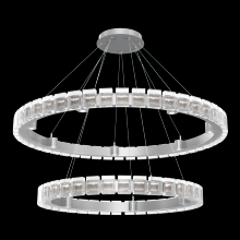  CHB0087-2T-CS-TP-CA1-L3 - Tessera 38" & 50" Two-Tier Ring-Classic Silver