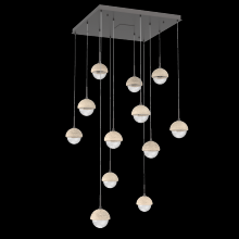 Hammerton CHB0093-12-GP-TC-C01-L1 - Cabochon Square Pendant Chandelier