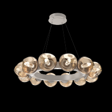  CHB0095-36-BS-GB-CA1-L1 - Luna Radial Ring Chandelier