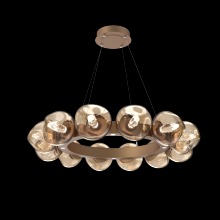 Hammerton CHB0095-36-NB-GB-CA1-L1 - Luna Radial Ring Chandelier