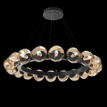  CHB0095-48-MB-GB-CA1-L3 - Luna Radial Ring Chandelier