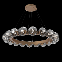 Hammerton CHB0095-48-NB-GS-CA1-L3 - Luna Radial Ring Chandelier