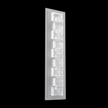 Hammerton IDB0087-02-CS-TE-L2 - Tessera Sconce (M)-Classic Silver-Tetro Cast Glass