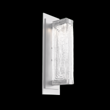 Hammerton IDB0090-01-CS-TL-L3 - Tabulo Sconce-Classic Silver-Linea Cast Glass