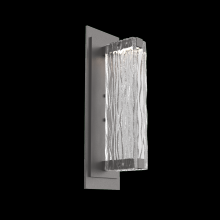 Hammerton IDB0090-01-GP-TT-L3 - Tabulo Sconce-Graphite-Tidal Cast Glass