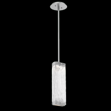  LAB0090-01-CS-TL-001-L1 - Tabulo Pendant-Classic Silver-Linea Cast Glass