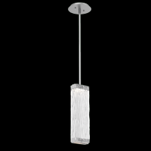 Hammerton LAB0090-01-CS-TT-001-L3 - Tabulo Pendant-Classic Silver-Tidal Cast Glass