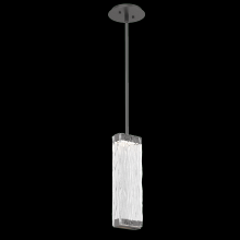 Hammerton LAB0090-01-GP-TT-001-L1 - Tabulo Pendant-Graphite-Tidal Cast Glass