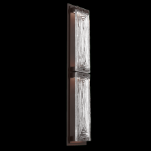 Hammerton ODB0090-02-SB-TL-L2 - Tabulo Outdoor Sconce (L)-Statuary Bronze-Linea Cast Glass