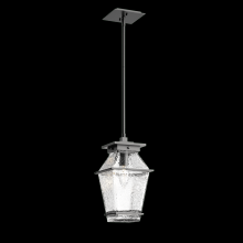 Hammerton OPB0077-01-AG-C-001-E2 - Outdoor Landmark Pendant-Argento Grey-Blown Glass