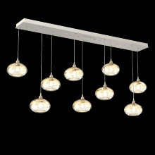 Hammerton PLB0036-09-BS-OA-C01-E2 - Coppa Linear 9pc Multi-Pendant