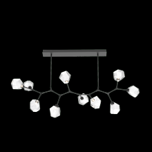 Hammerton PLB0039-BC-MB-C-001-L3 - Gem 10pc Branch-Matte Black-Clear Blown Glass Gem