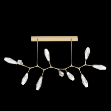 Hammerton PLB0049-BC-GB-RC-001-L1 - Aalto 10pc Branch-Gilded Brass-Optic Rib Blown Glass