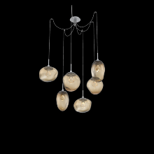 Hammerton SCB0069-06-CS-ZB-C01-L1 - Cosmos Round 6pc Swag Multi-Pendant