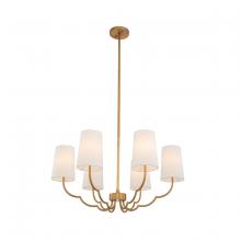 Kalco 514372NB - Sophia 6 Light Chandelier