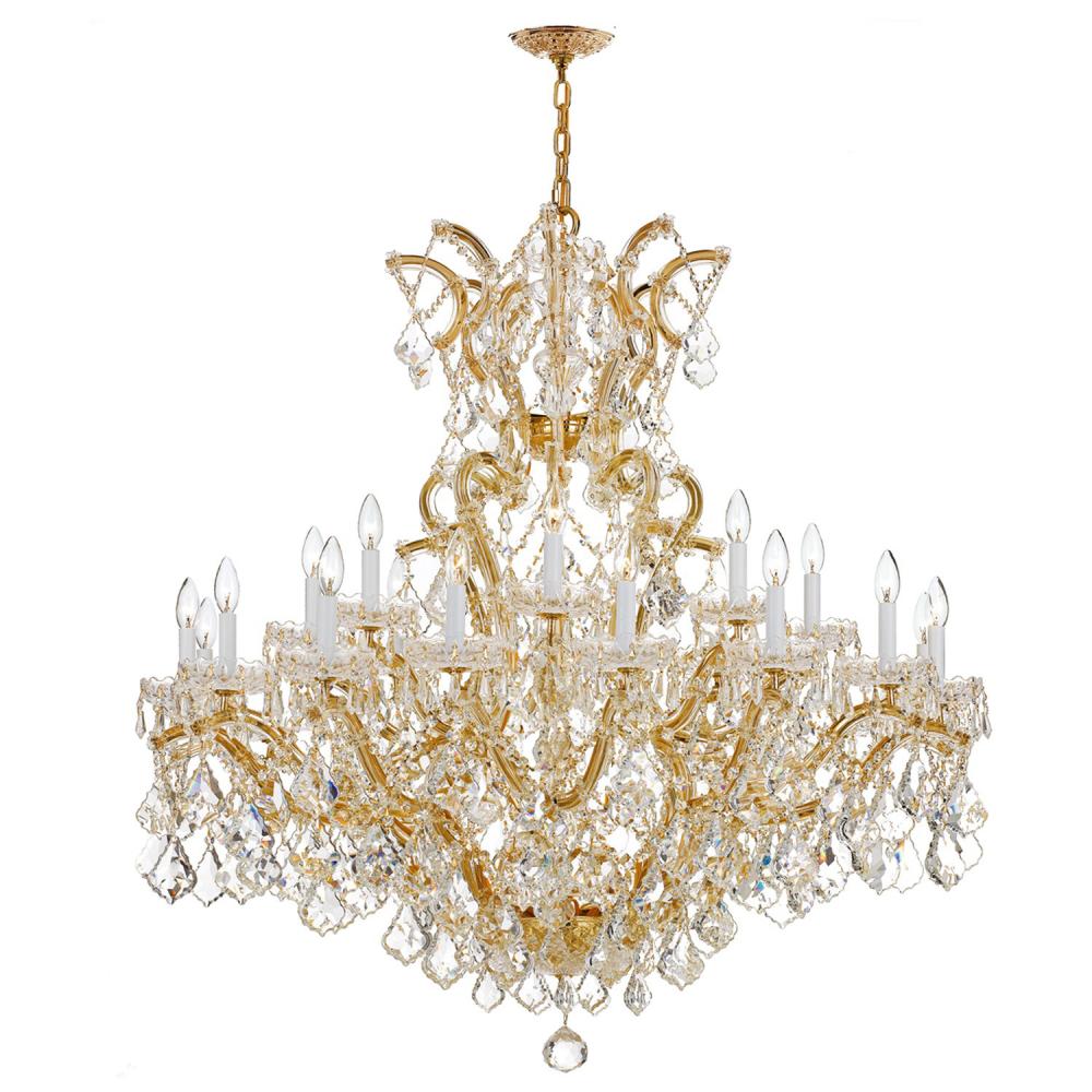 Maria Theresa 25 Light Spectra Crystal Gold Chandelier