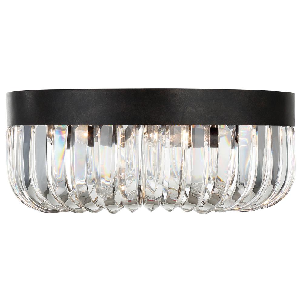 Alister 5 Light Charcoal Bronze Flush Mount