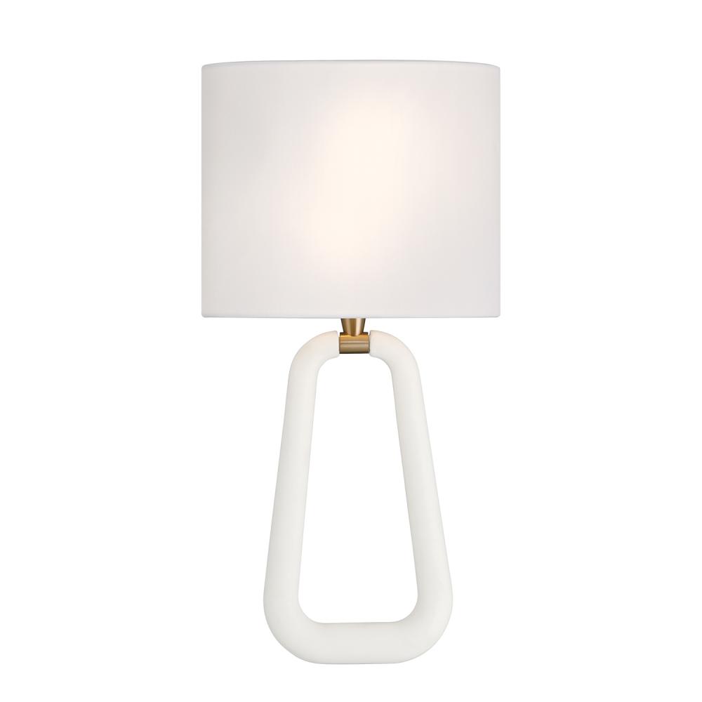 Jori 2 Light Aged Brass + Matte White Sconce