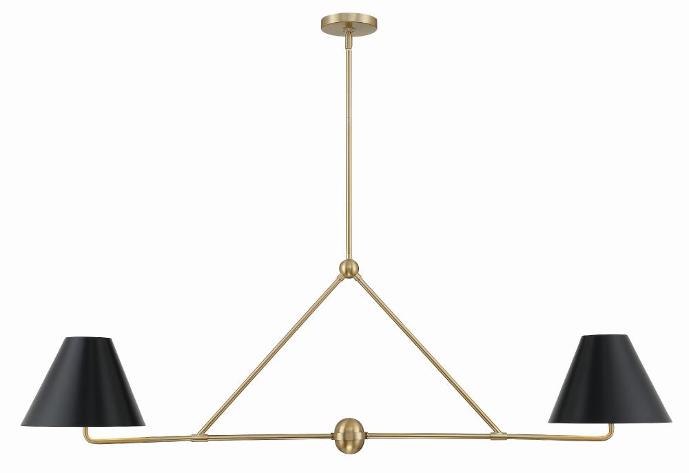 Xavier 4 Light Vibrant Gold Chandelier