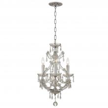 Crystorama 4473-CH-CL-SAQ - Maria Theresa 4 Light Spectra Crystal Polished Chrome Mini Chandelier