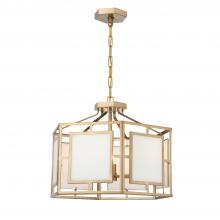 Crystorama HIL-995-VG - Libby Langdon Hillcrest 6 Light Vibrant Gold Lantern Chandelier