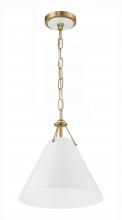 Crystorama XAV-B8301-VG - Xavier 1 Light Vibrant Gold Mini Pendant