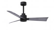 Matthews Fan Company AK-BK-BW-42 - Alessandra 3-blade transitional ceiling fan in matte black finish with barnwood blades. Optimized