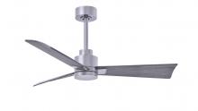 Matthews Fan Company AK-BN-BW-42 - Alessandra 3-blade transitional ceiling fan in brushed nickel finish with barnwood blades. Optimiz