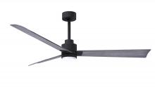 Matthews Fan Company AKLK-BK-BW-56 - Alessandra 3-blade transitional ceiling fan in matte black finish with barnwood blades. Optimized