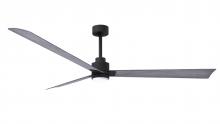 Matthews Fan Company AKLK-BK-BW-72 - Alessandra 3-blade transitional ceiling fan in matte black finish with barnwood blades. Optimized