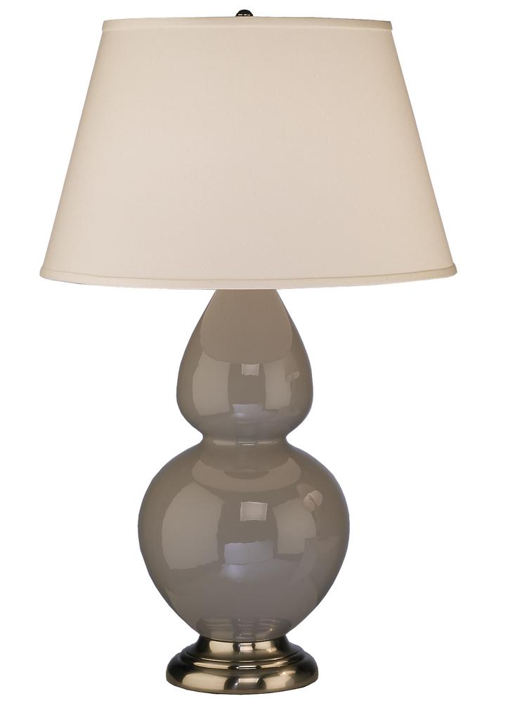 Smokey Taupe Double Gourd Table Lamp