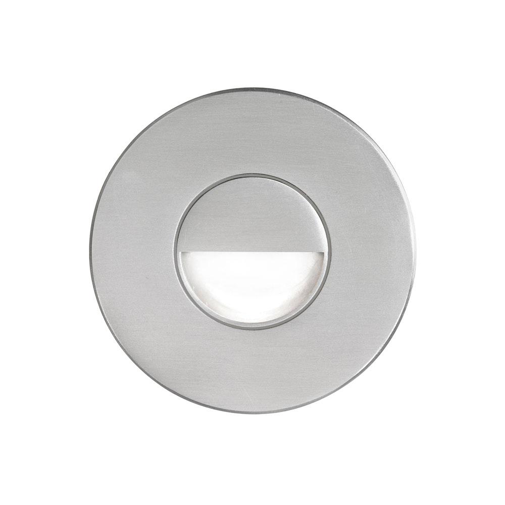 Brushed Alum Round In/Outdoor 3W LED Wal