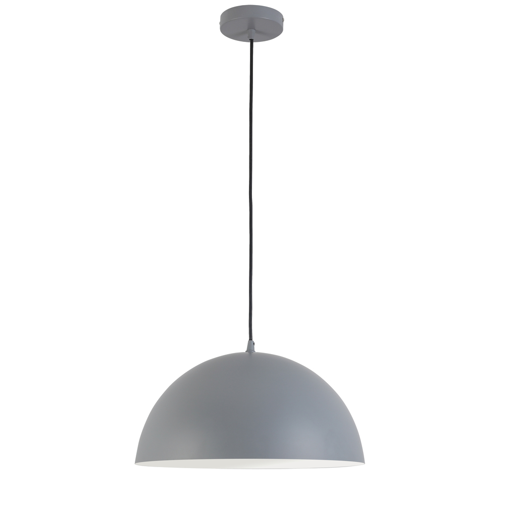 1 Light Incandescent 16&#34; Pendant Grey