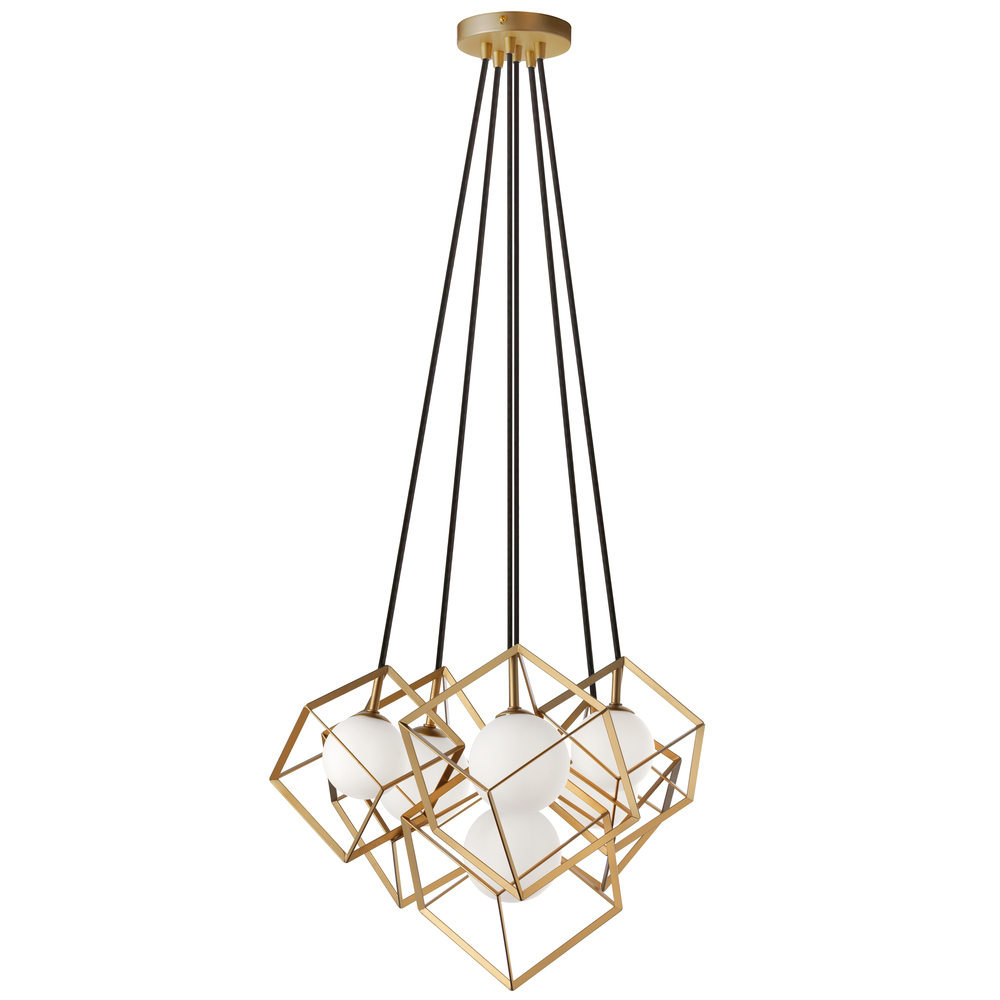 6LT Halogen Pendant Gold