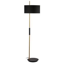 Dainolite FTG-622F-MB-AGB-BK - 1LT Incandescent Floor Lamp, MB & AGB w/ BK Shade